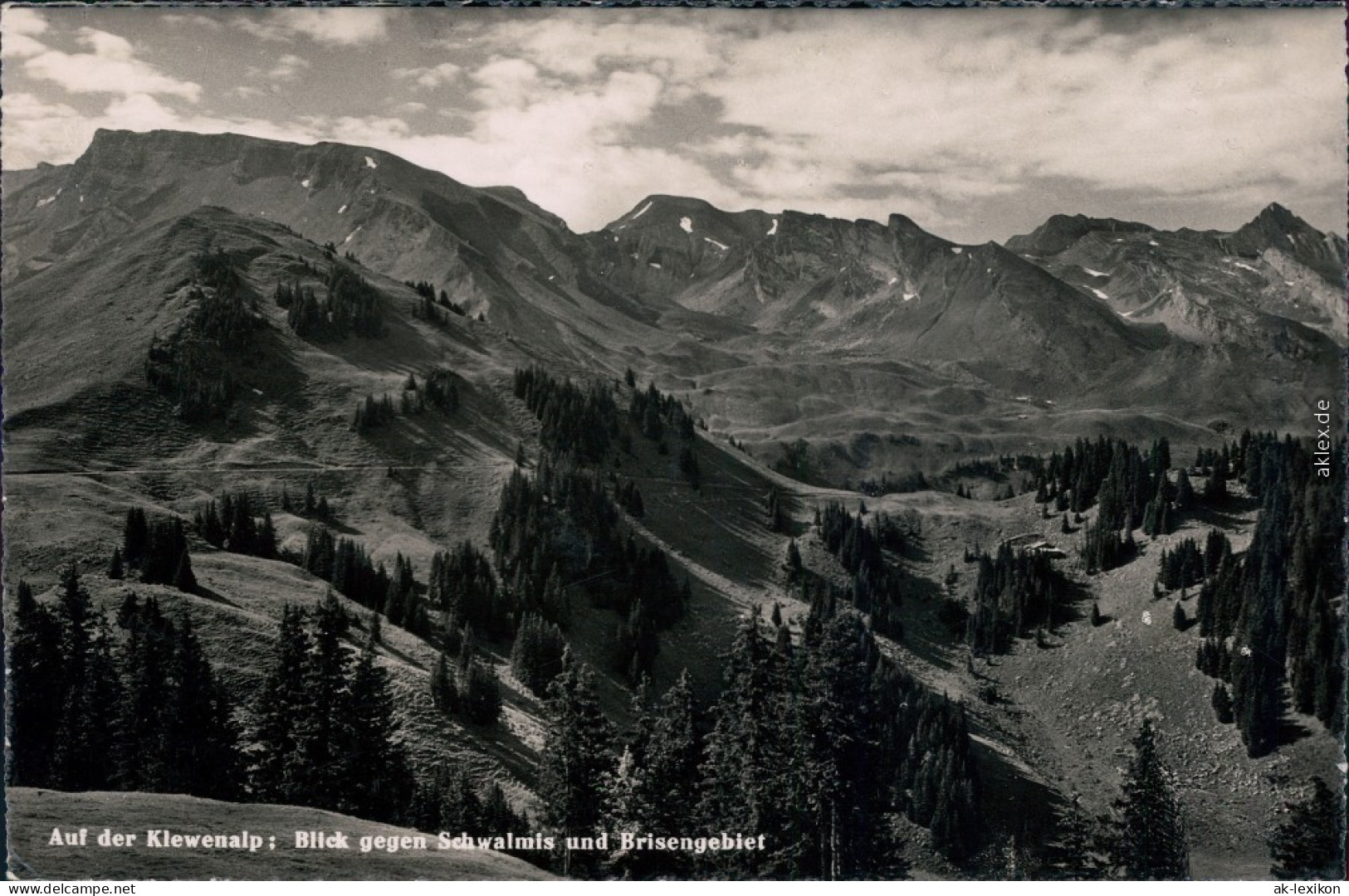 Ansichtskarte Wolfenschiessen Blick Gege Schwalmis Und Brisengebiet 1949 - Andere & Zonder Classificatie