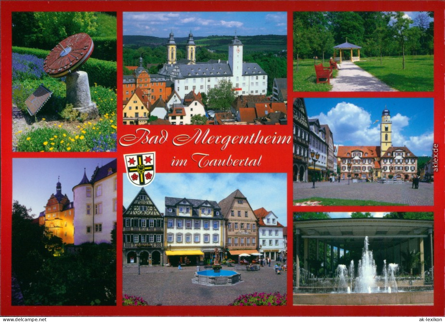 Bad Mergentheim Schloss, Museum, Park, Rathaus, Markt, Brunnen 1995 - Bad Mergentheim