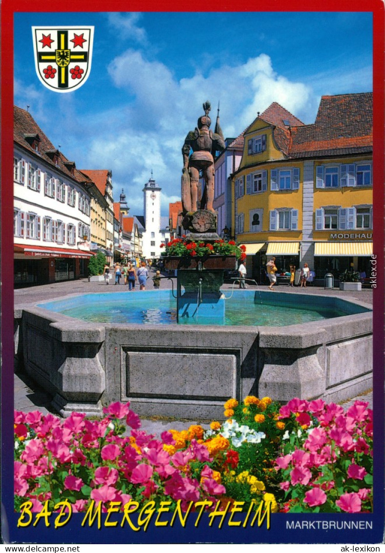 Ansichtskarte Bad Mergentheim Marktbrunnen 1995 - Bad Mergentheim