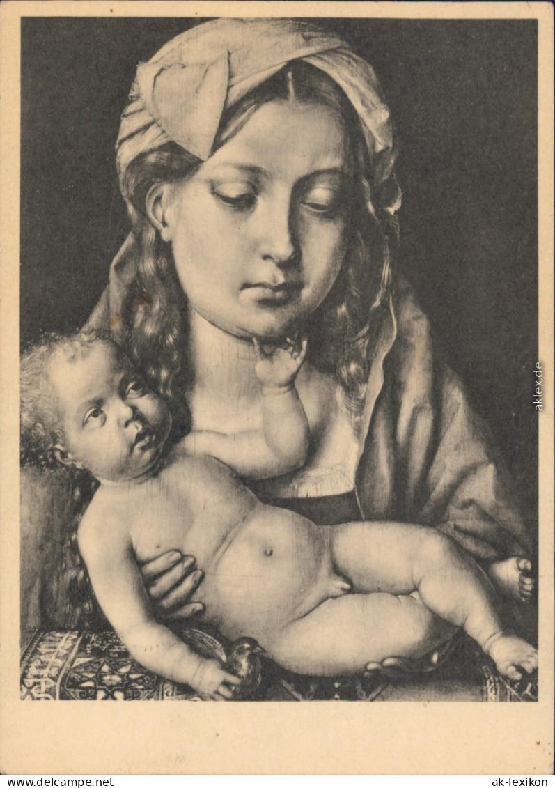 Ansichtskarte  Michelangelo Buonarroti - Maria Mit Dem Kinde 1960 - Peintures & Tableaux