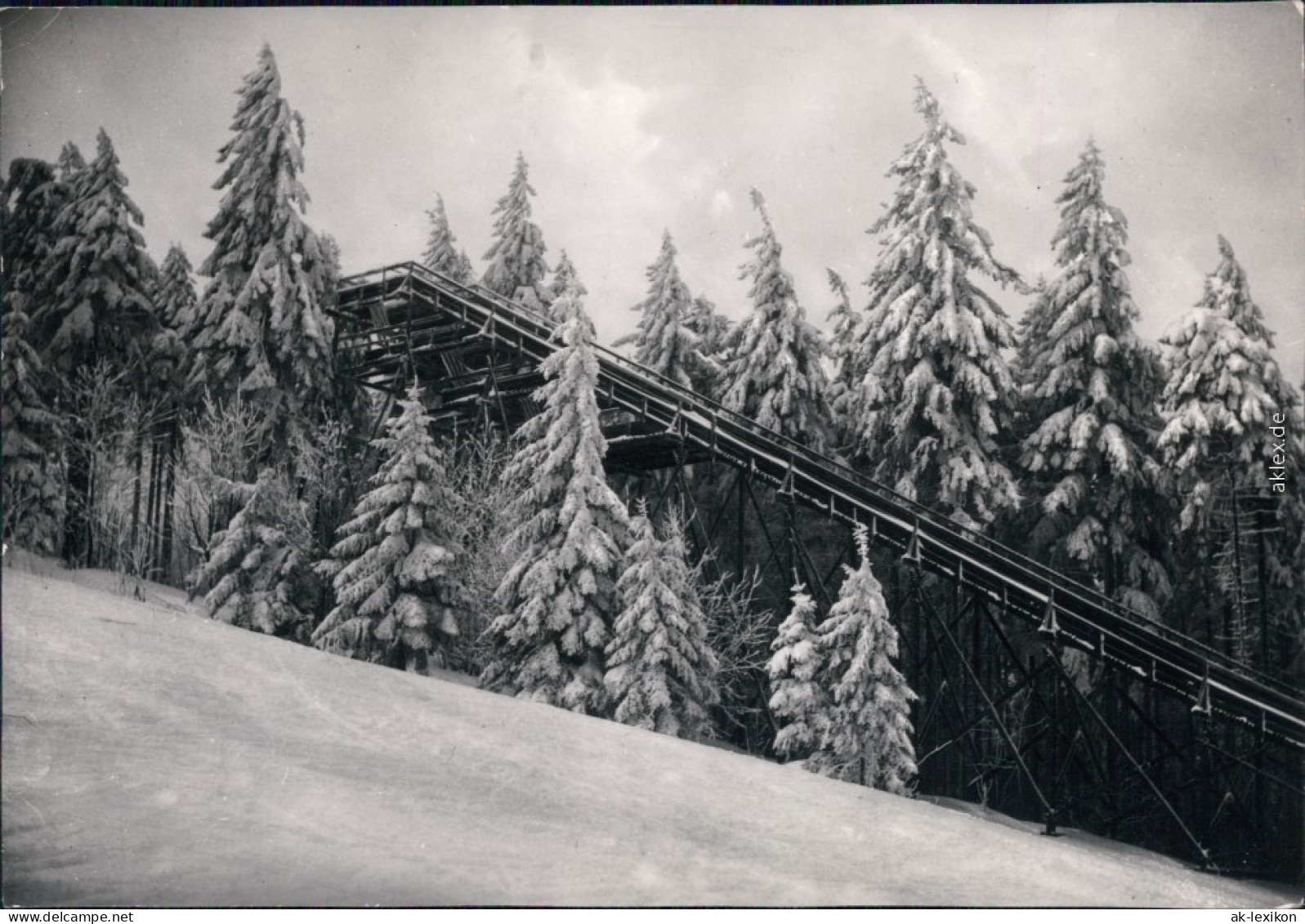 Ansichtskarte Altenberg (Erzgebirge) Sprungschanze Am Alten Raupennest Ff 1977 - Altenberg