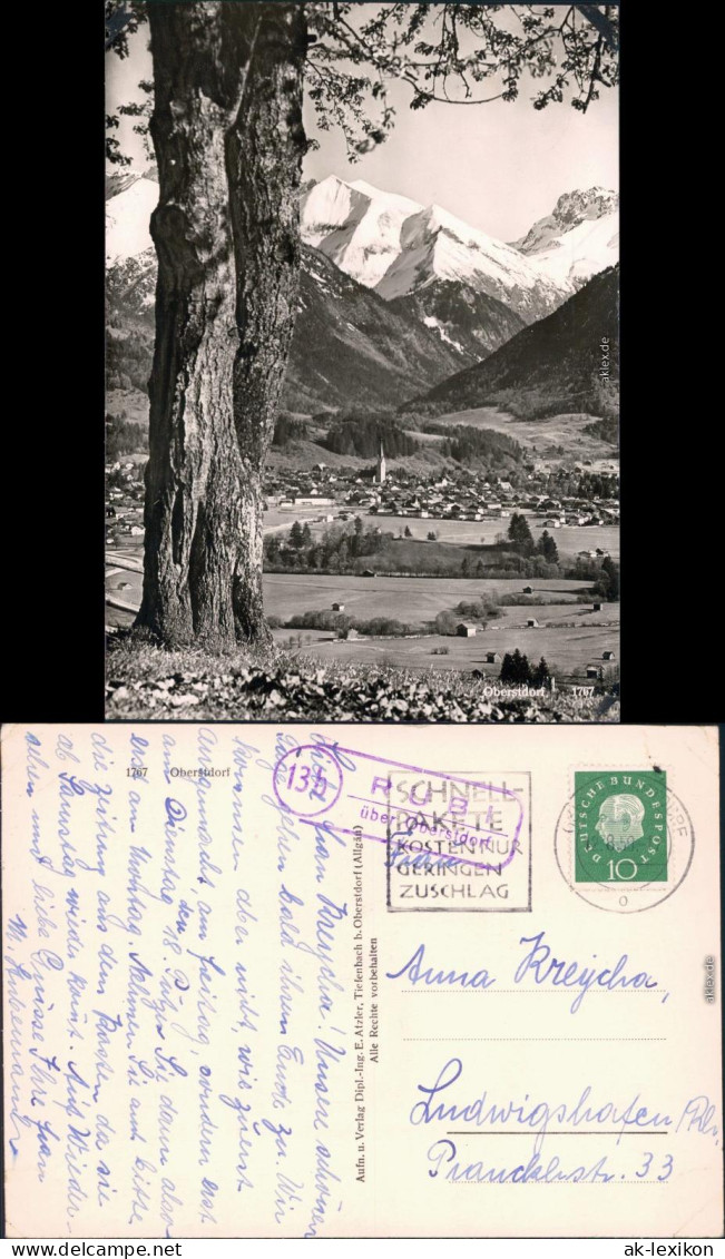 Ansichtskarte Ansichtskarte Oberstdorf (Allgäu) Panorama-Ansicht 1959 - Oberstdorf