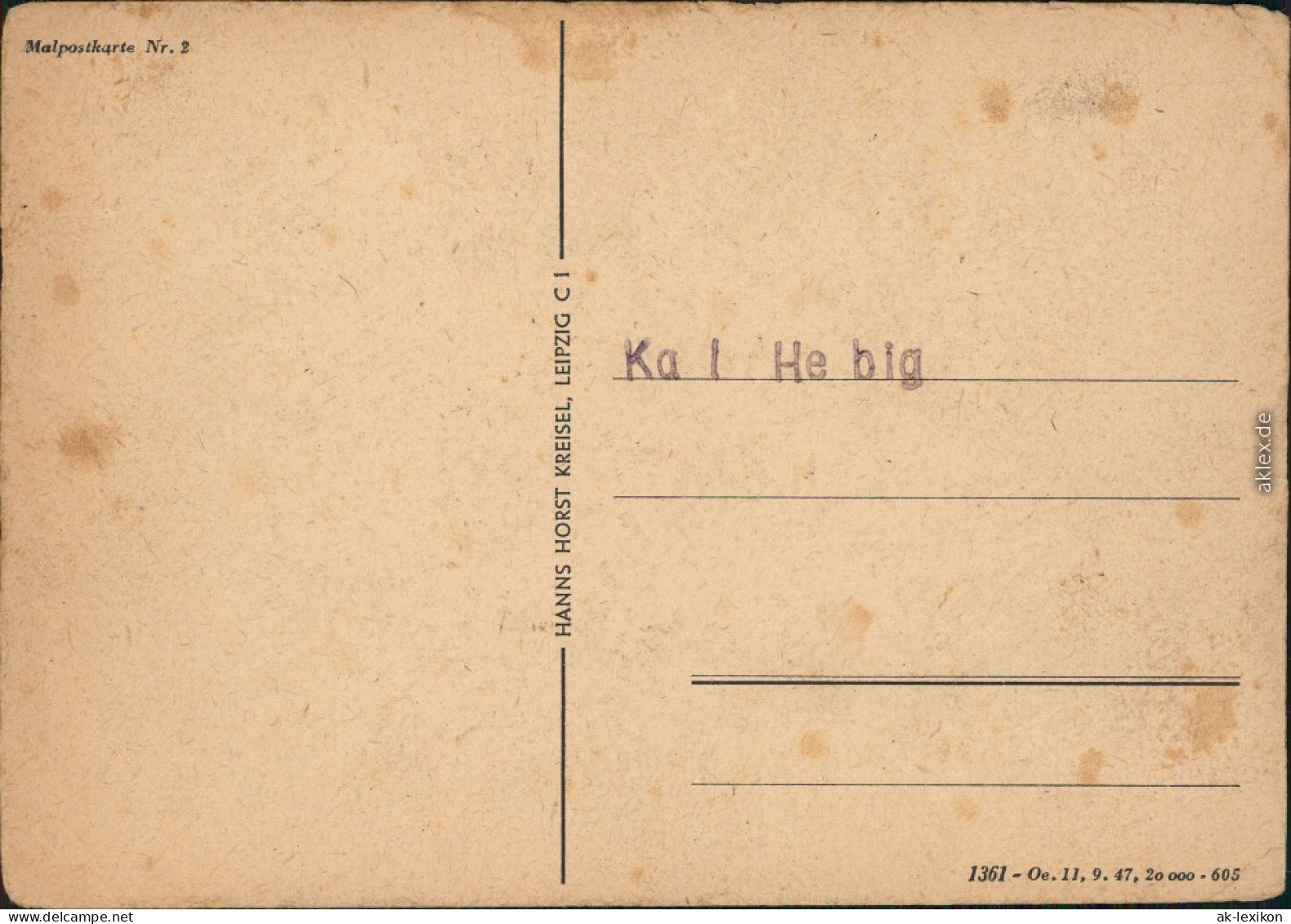 Ausmalpostkarten Nr.1 Und 2 Hahn Ostereier Schneeglöckchen Blumentöpfe 1947 - 1900-1949