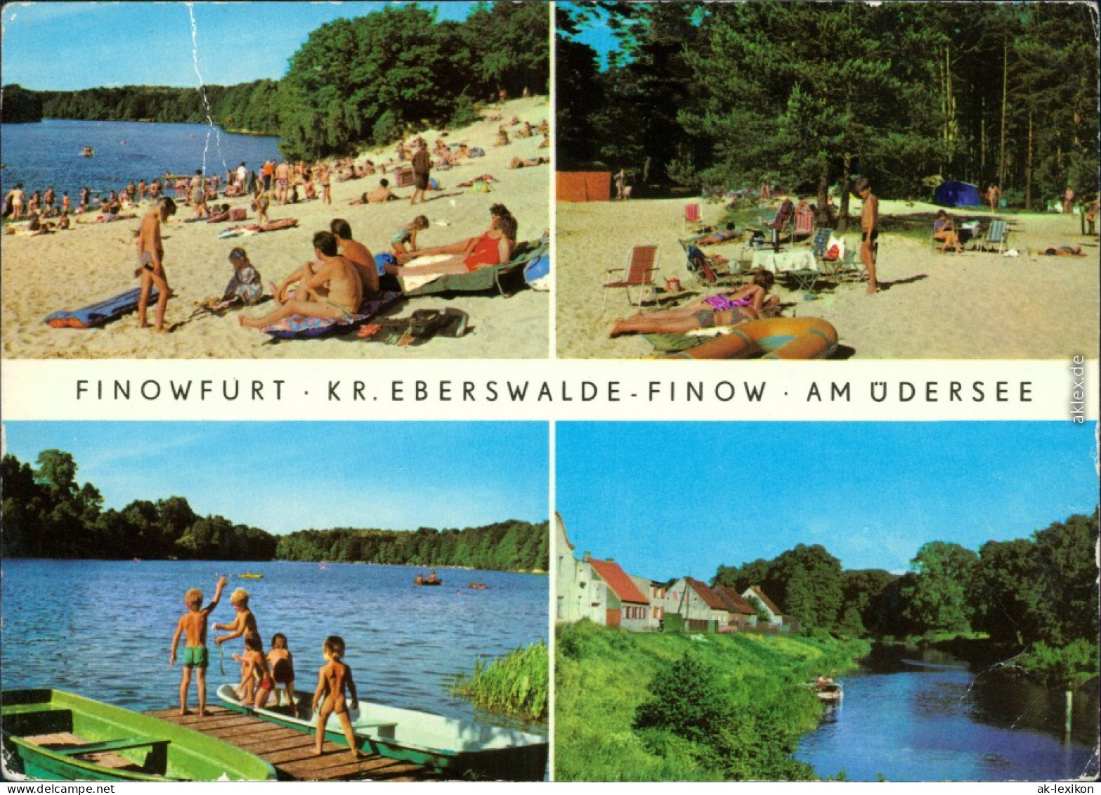 Ansichtskarte Finowfurt-Schorfheide Bis 1929 Schöpfurth See, Strand 1980 - Finowfurt
