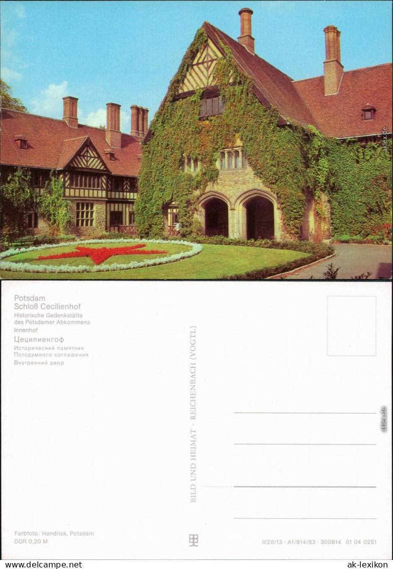 Ansichtskarte Potsdam Cecilienhof 1983 - Potsdam