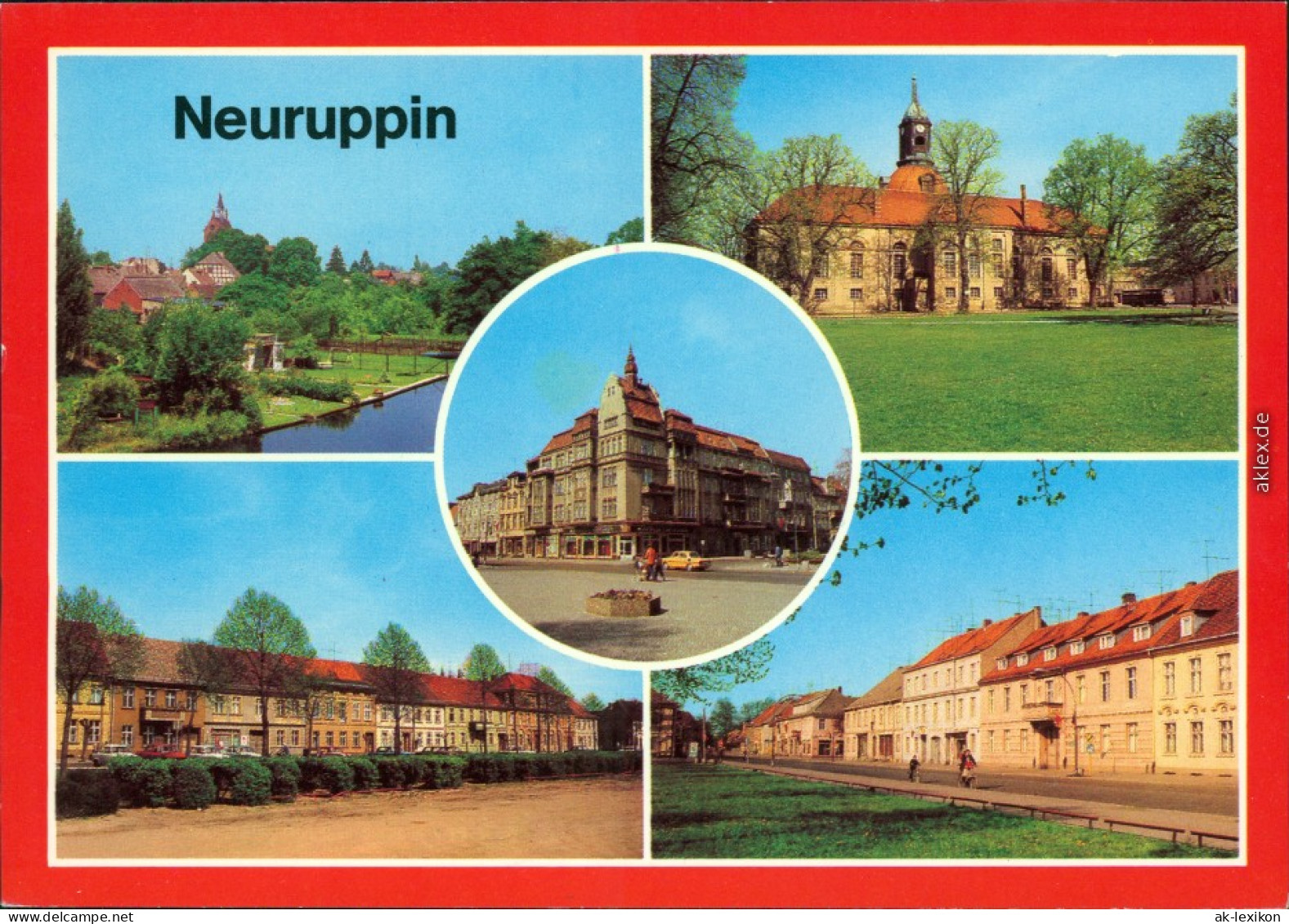 Neuruppin  Ruppin  Wilhelm-Pieck-Straße,  OdF-Platz Ecke Karl-Marx-Straße 1981 - Neuruppin