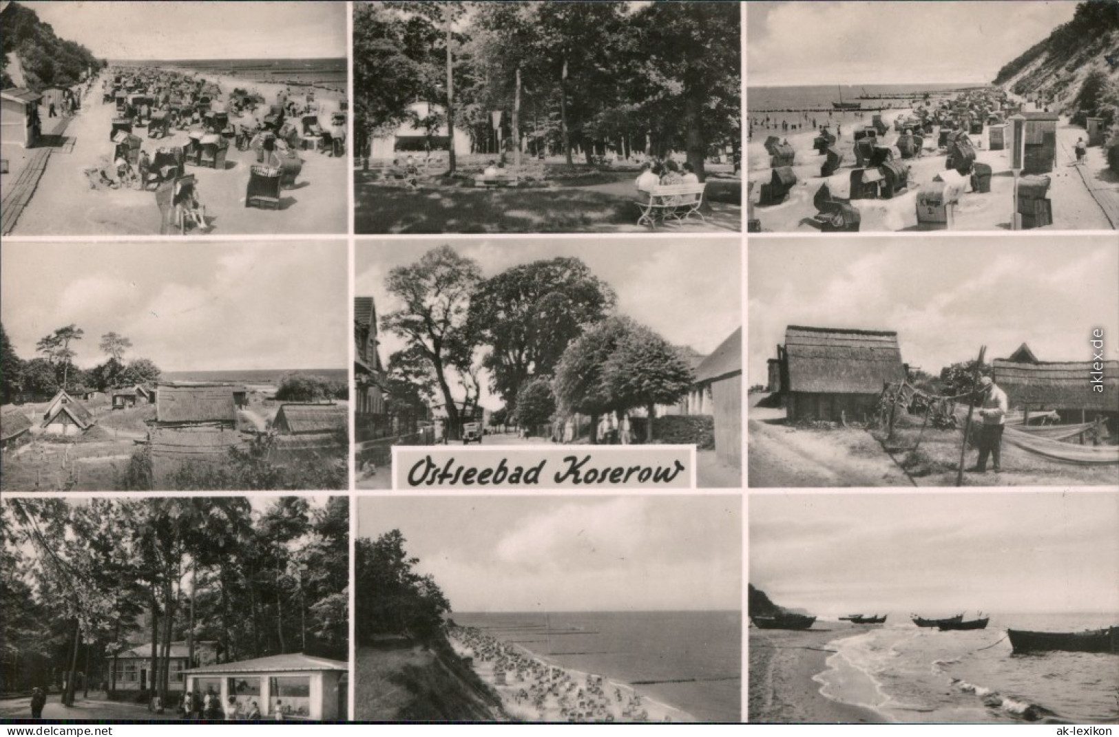 Ansichtskarte Koserow Panorama-Ansichten 1962 - Autres & Non Classés