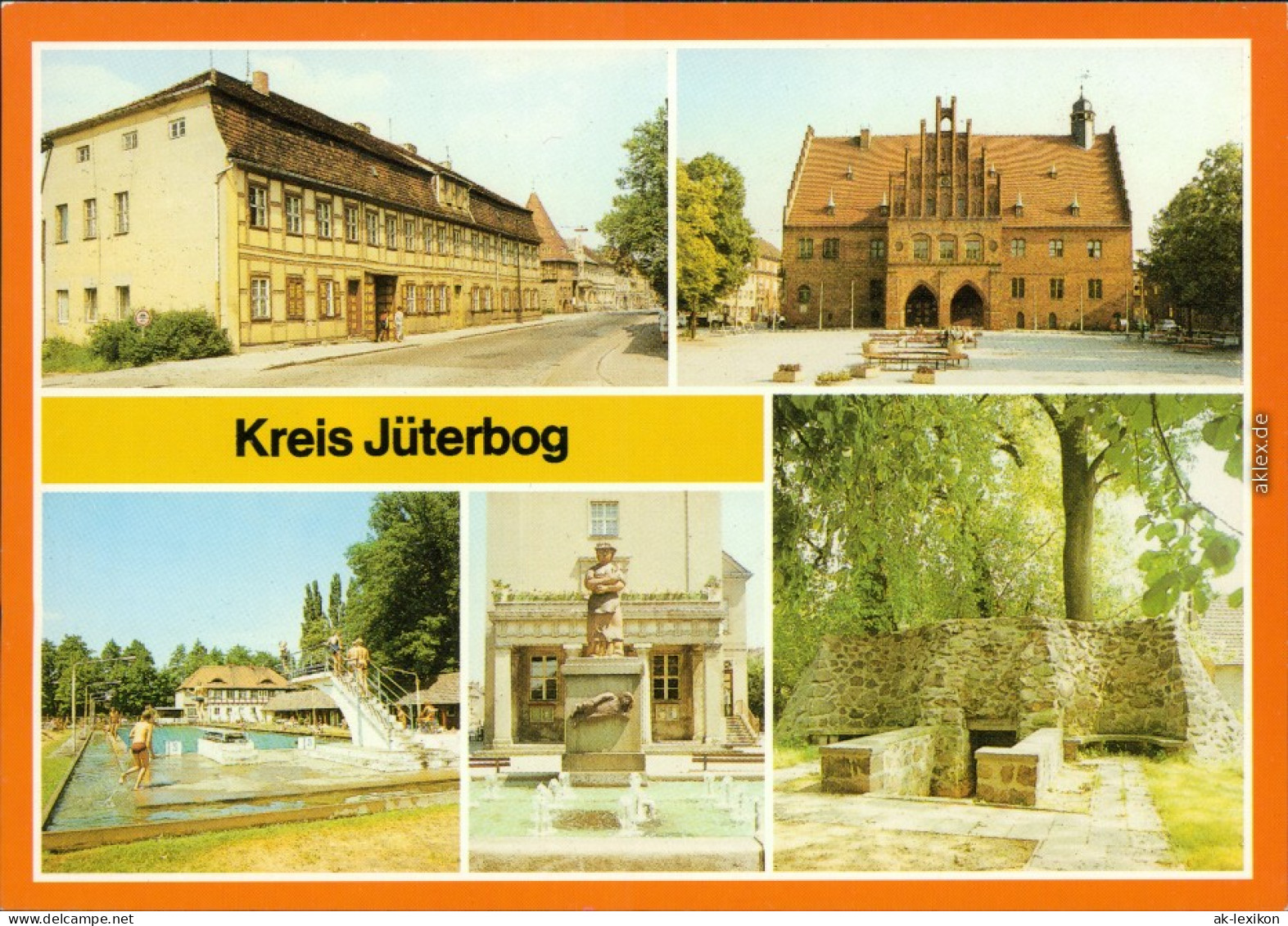 Jüterbog Treuenbrietzen - Fachwerkhaus - Freibad -   Dietersdorf   1989 - Jueterbog