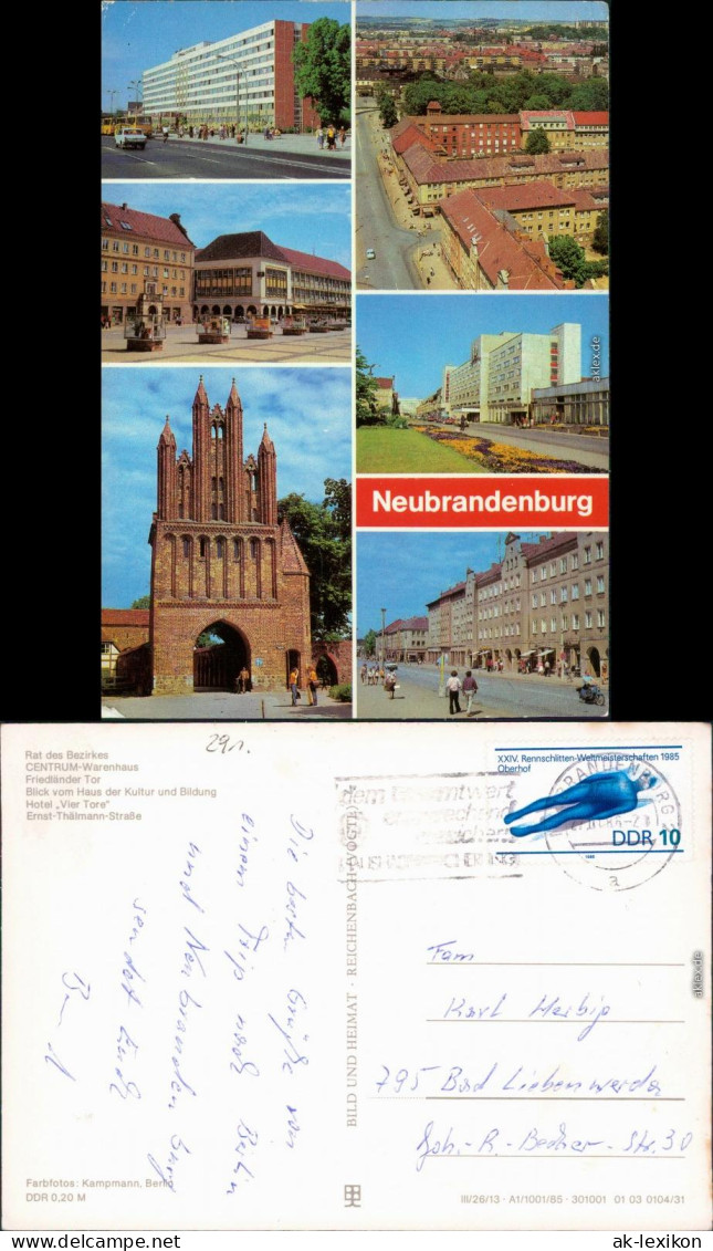 Neubrandenburg Rat Des Bezirkes, CENTRUM-Warenhaus,   Thälmann-Straße 1985 - Neubrandenburg