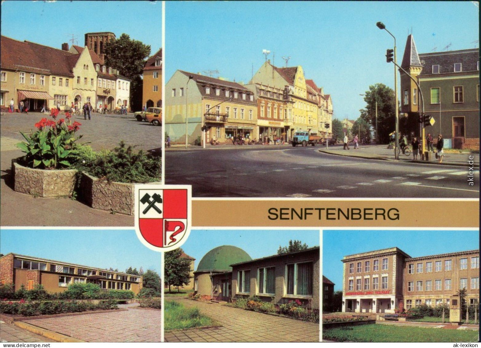 Senftenberg (Niederlausitz)   Planetarium, Ingenieurschule Ernst Thälmann 1985 - Senftenberg