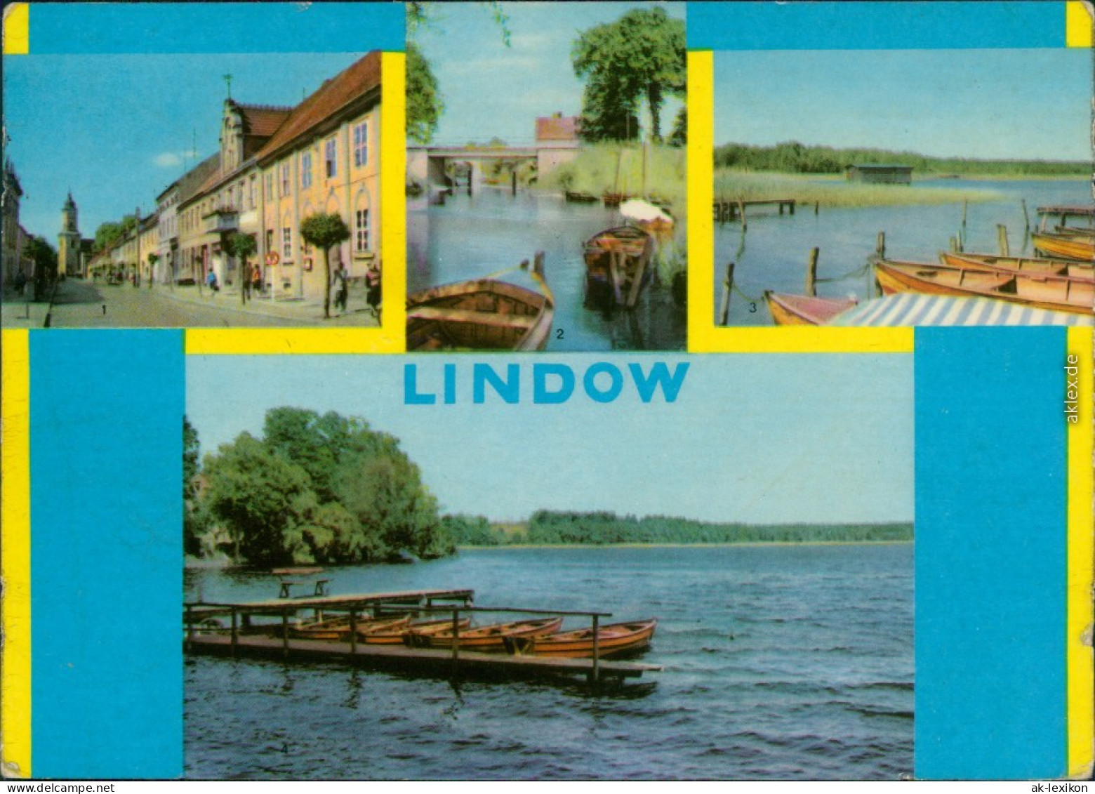 Lindow (Mark) Straße Des Friedens, Am Kanal, Gudelacksee, Wutzsee 1965 - Lindow