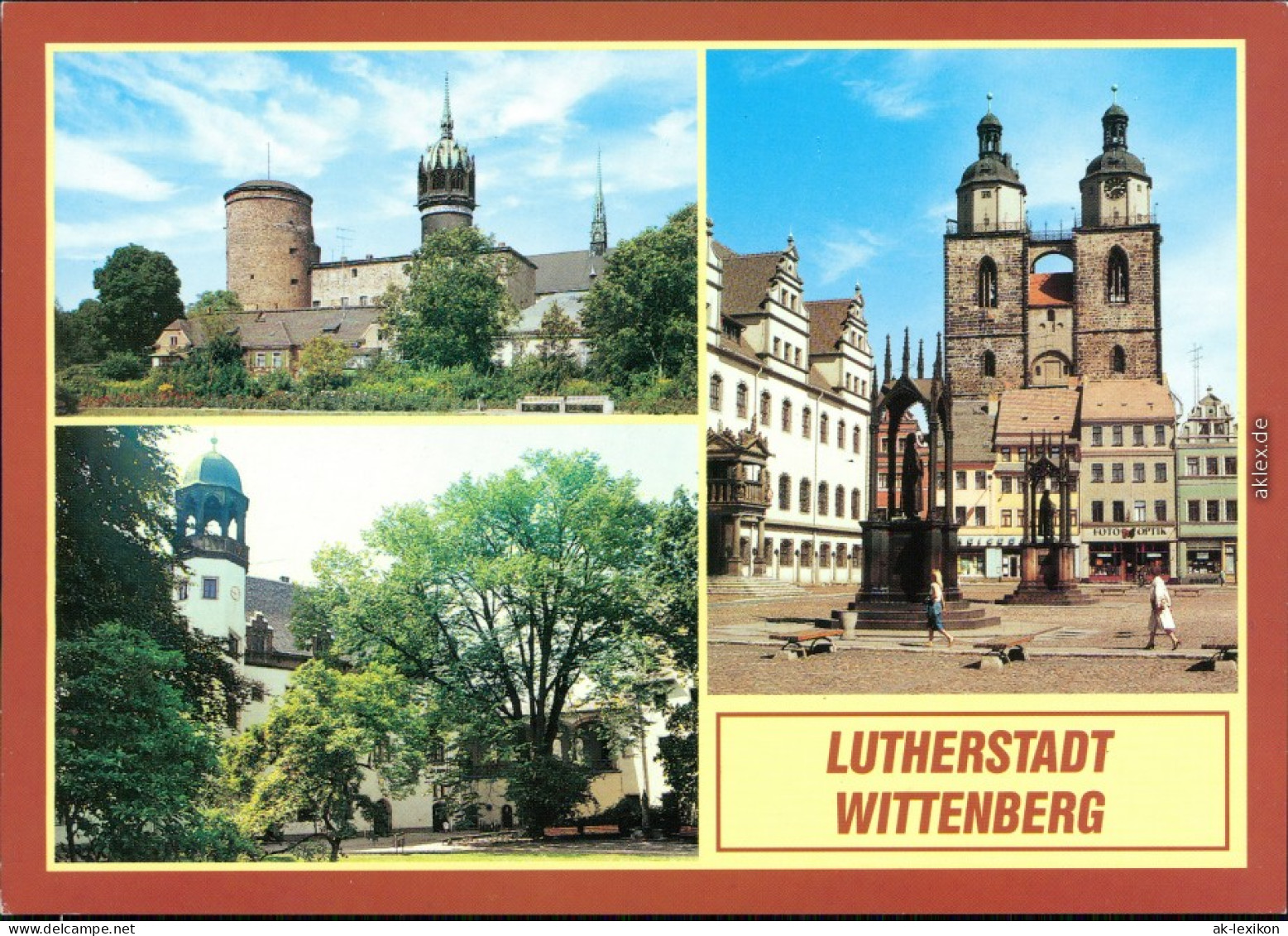 Wittenberge Schloß Und Schloßkirche, Markt Mit Stadtkirche, Lutherhof 1995 - Wittenberge