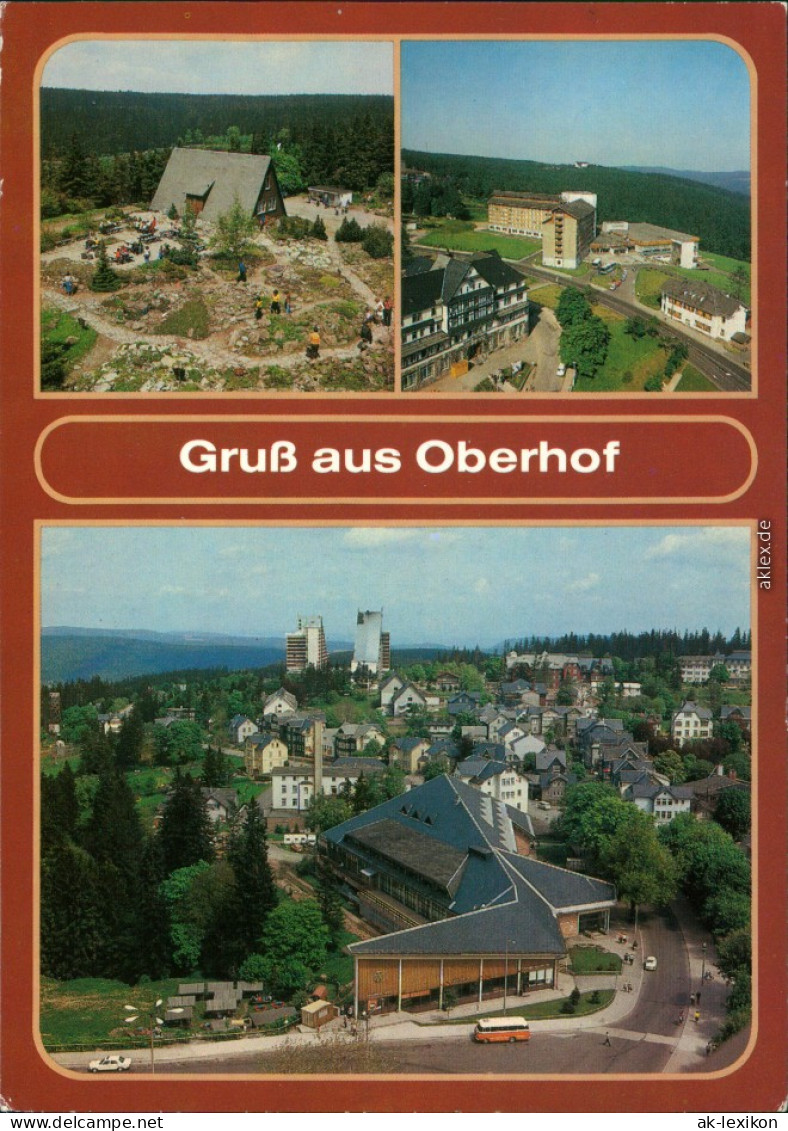 Oberhof (Thüringen) Rennsteiggarten, FDGB-Erholungsheim Fritz 1986 - Oberhof