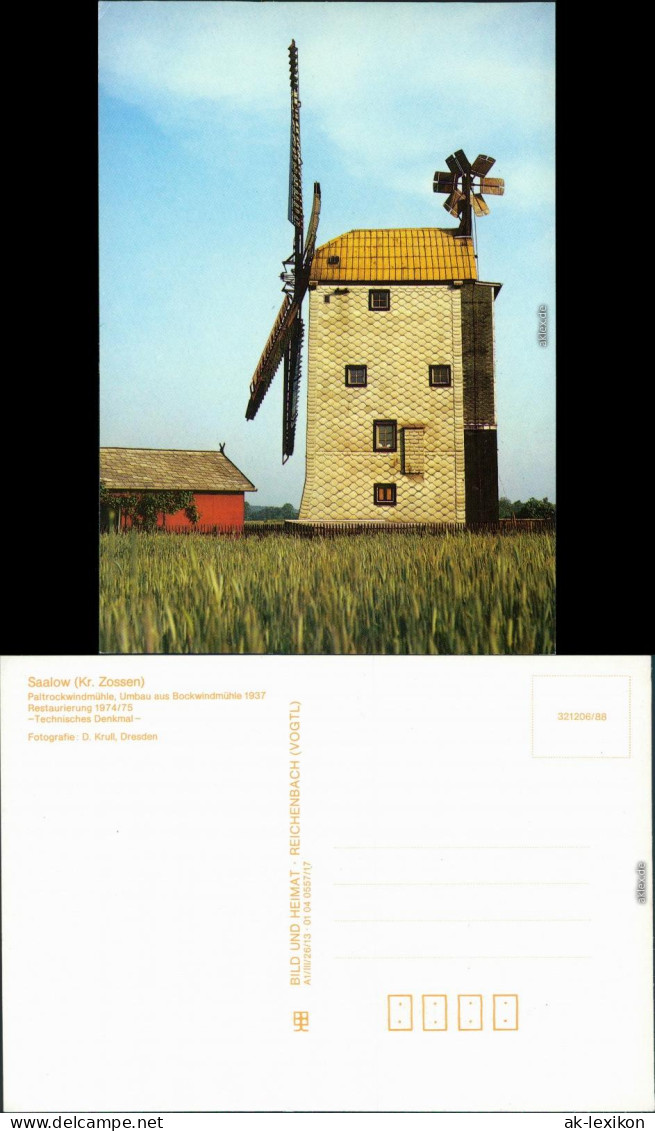 Saalow-Am Mellensee Paltrockwindmühle - Umbau Aus Bockwindmühle 1937 -  1988 - Other & Unclassified