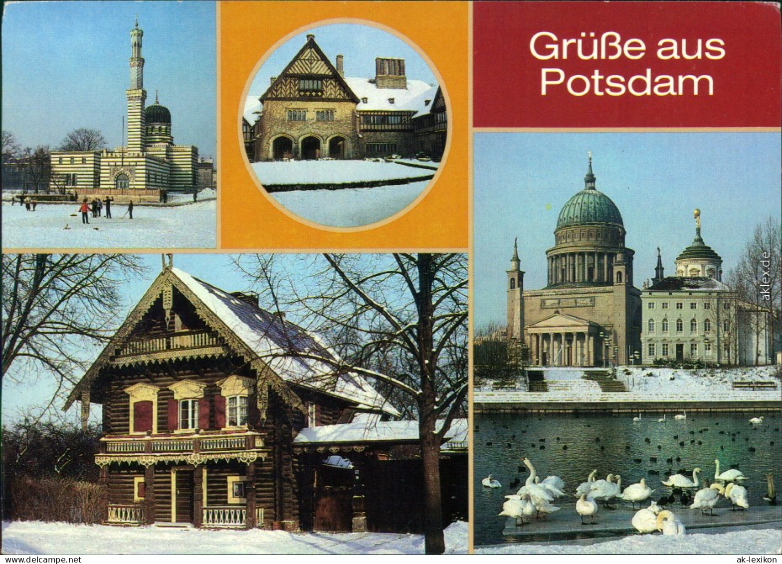 Potsdam  Sanssouci, Schloß Cecilienhof, Russische Kolonie Alexandrowka   1987 - Potsdam