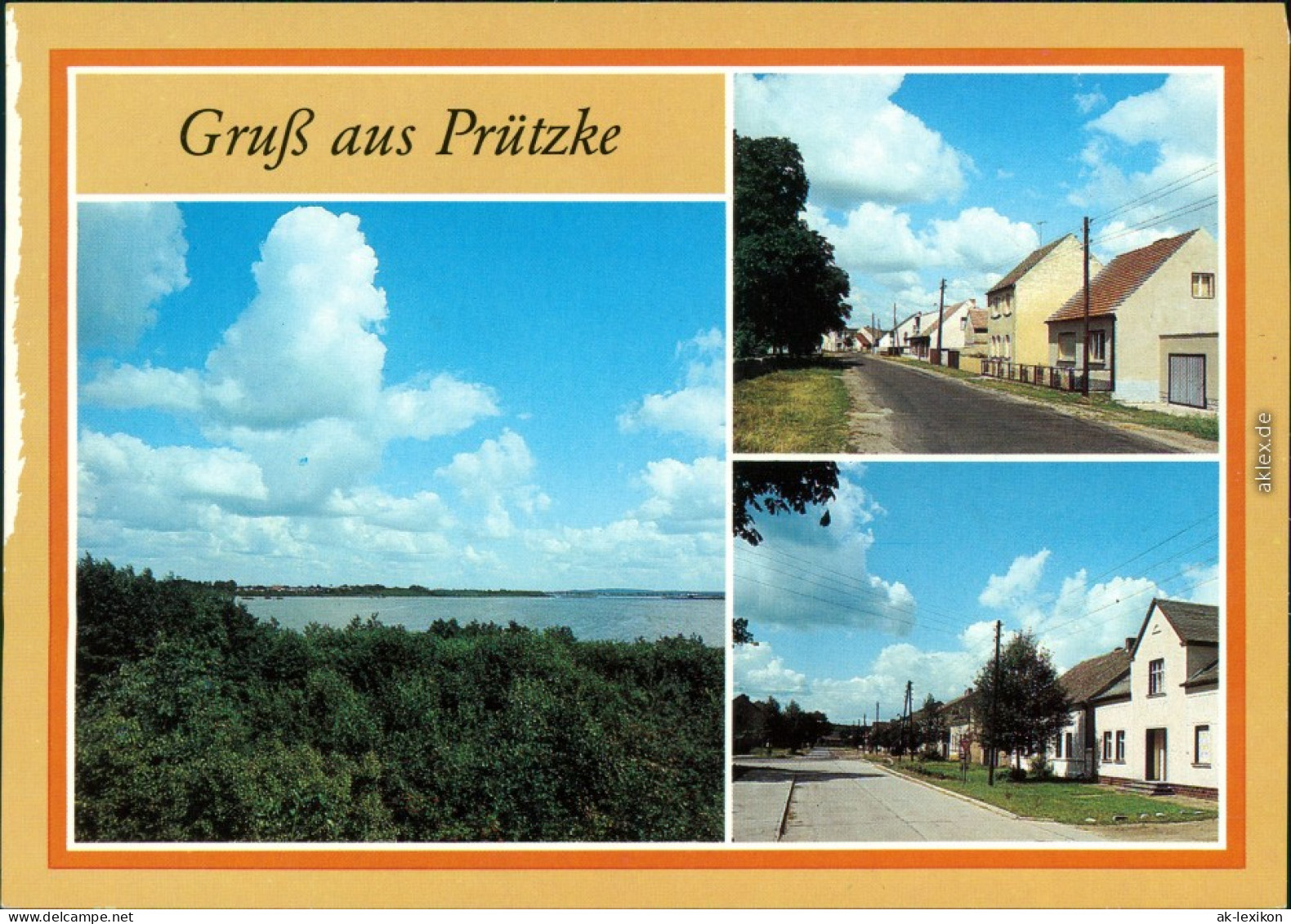 Prützke Blick Vom Holzberg Zum Rietzer See, Grebser Straße, Altes Dorf 1989 - Sonstige & Ohne Zuordnung