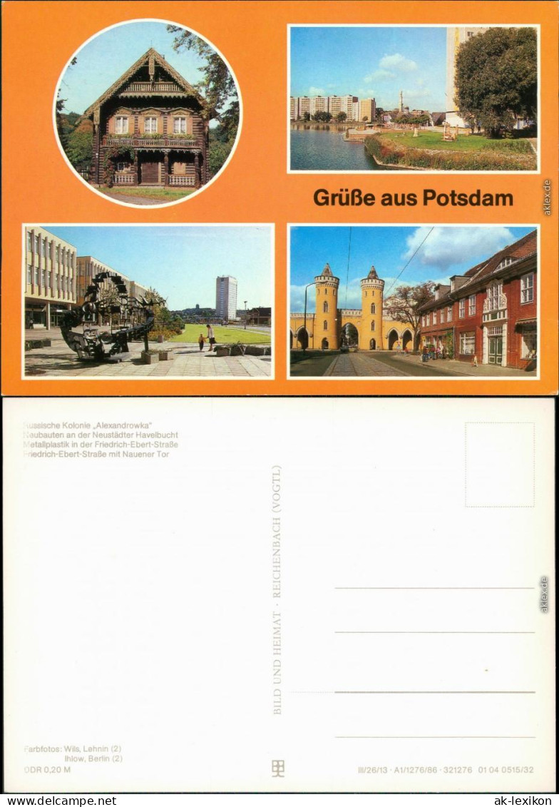 Potsdam Russische Kolonie Alexandrowka Neubauten Friedrich-Ebert-Straße,   1986 - Potsdam