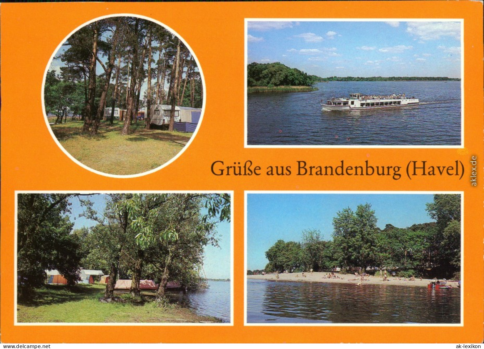 Brandenburg An Der Havel Campingplatz D/15 Am Breitlingsee, Fahrgastschiff 1986 - Brandenburg