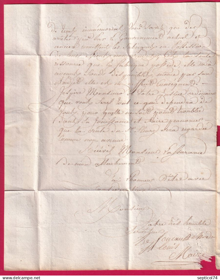 DOUBLE CURSIVE 13 LANGANERIE CAEN POUR CAEN TEXTE DE TOURNEBU 1820 INDICE 20 DOUBLE PORT LOCAL LETTRE - 1801-1848: Precursores XIX