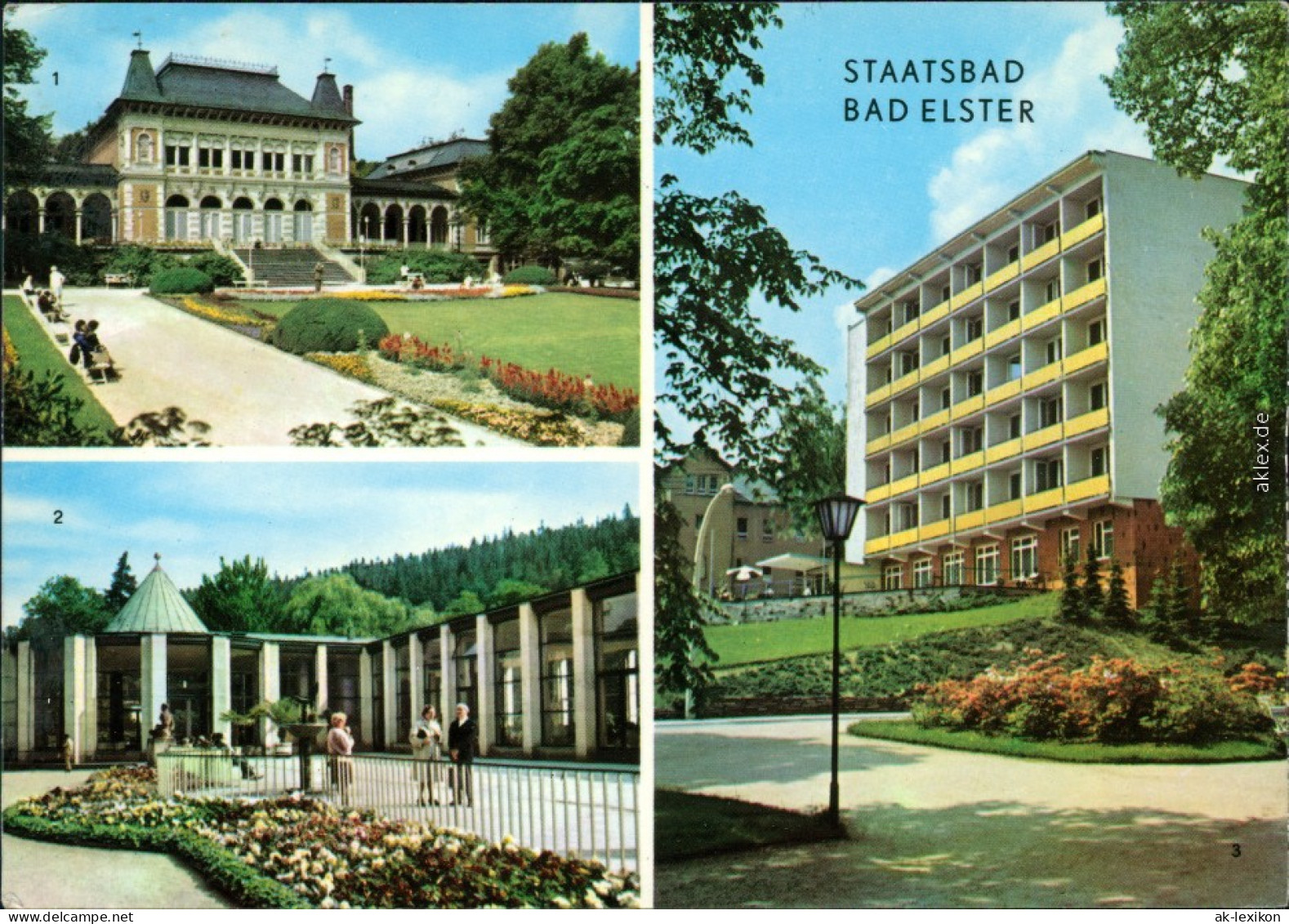 Bad Elster Kurhaus, Moritzquelle, Bettenhaus Des Klinik-Sanatoriums 1973 - Bad Elster