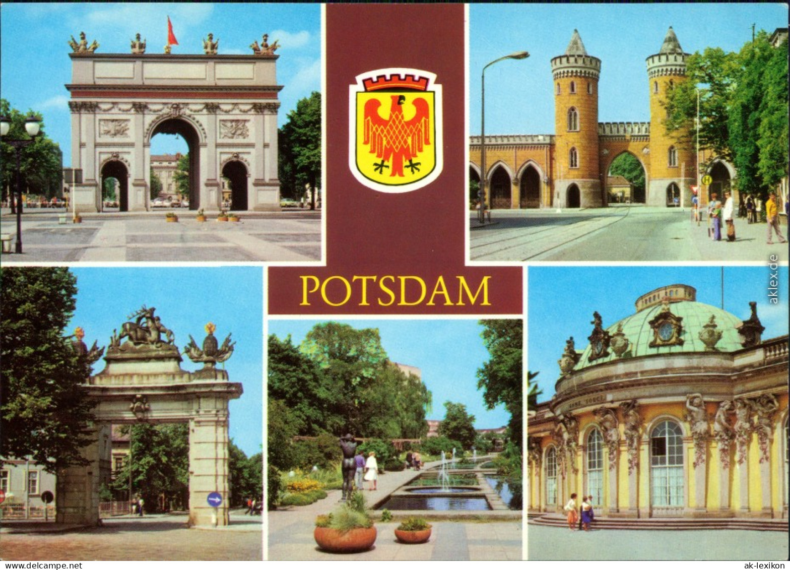 Potsdam Brandenburger Tor, Nauener Tor, Jägertor, Freundschaftsinsel,   1981 - Potsdam