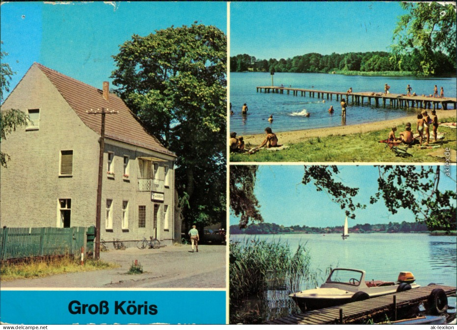 Groß Köris HOG Zur Eisenbahn, Freibad Am Schulzensee, Am Klein-Köriser See 1978 - Sonstige & Ohne Zuordnung