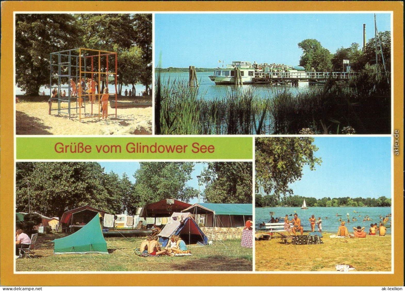 Werder (Havel) Werder - Campingplatz D/139, Glindow - Dampferanlegestelle 1986 - Werder