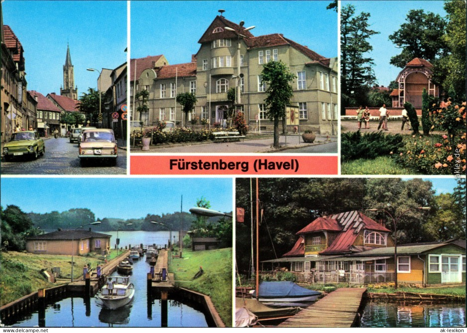 Fürstenberg Havel Ernst-Thälmann-Straße, Rathaus, Park Des Friedens,  1978 - Fuerstenberg