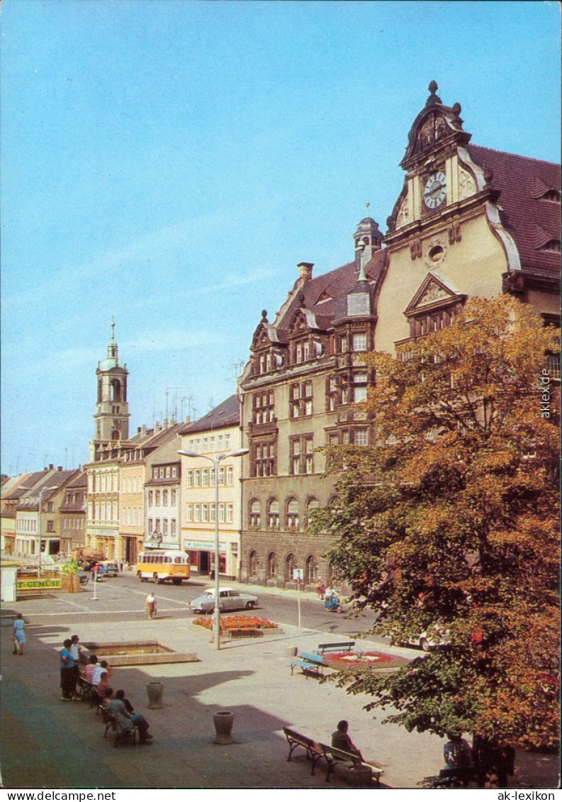 Ansichtskarte Werdau Marktplatz 1982 - Werdau