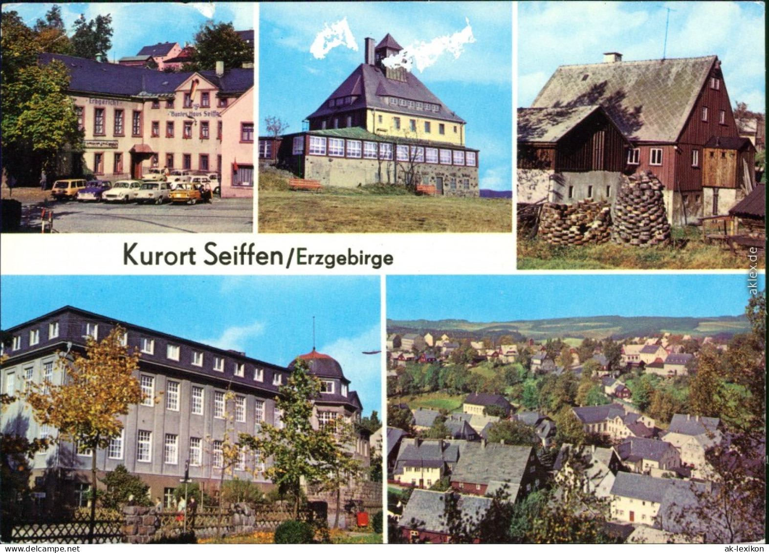 Seiffen (Erzgebirge) HOG "Buntes Haus", Freilichtmuseum, Spielzeugmuseum, 1983 - Seiffen