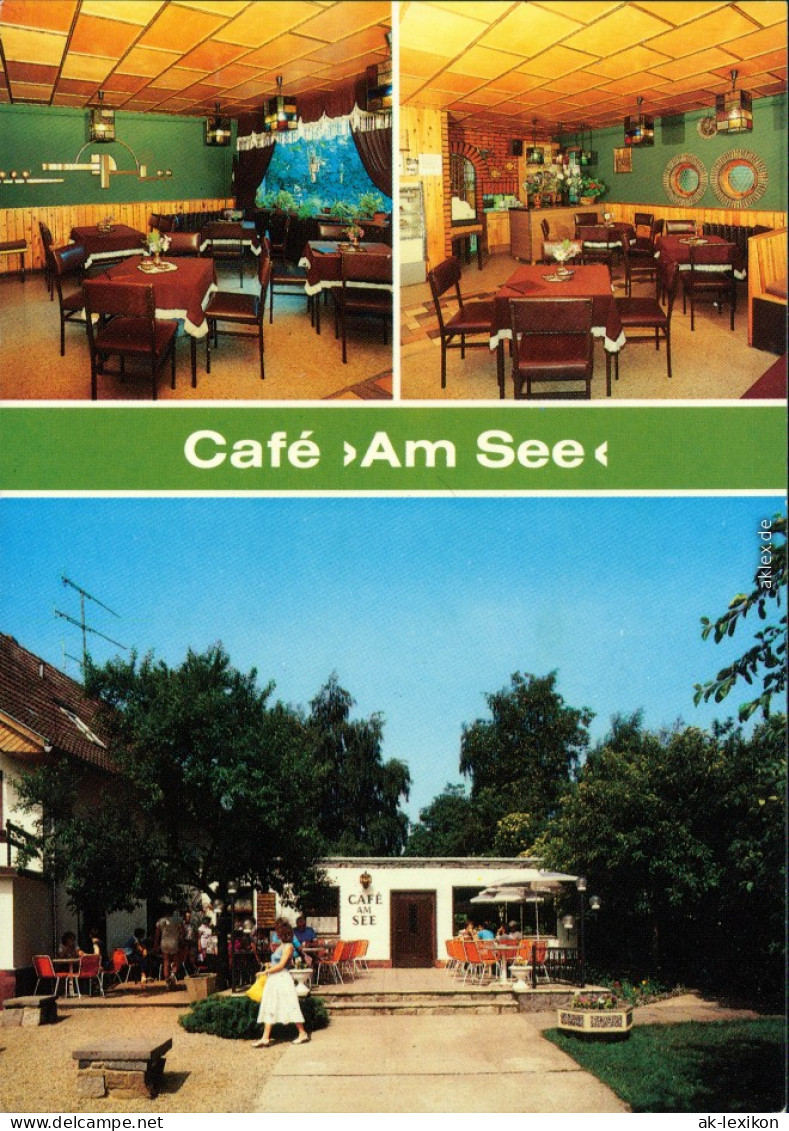 Ansichtskarte Goyatz-Schwielochsee Café "Am See" 1988 - Goyatz