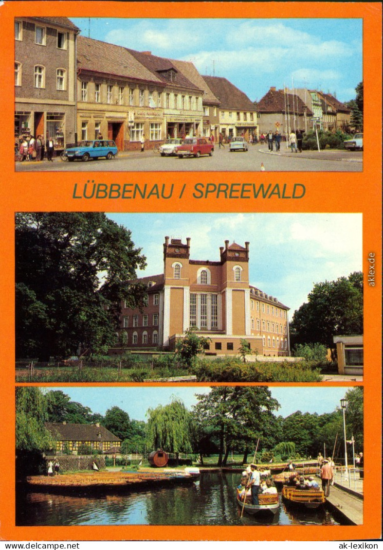 Lübbenau (Spreewald) Markt, Schloss, Spreewaldhafen Der Freundschaft 1983 - Luebbenau