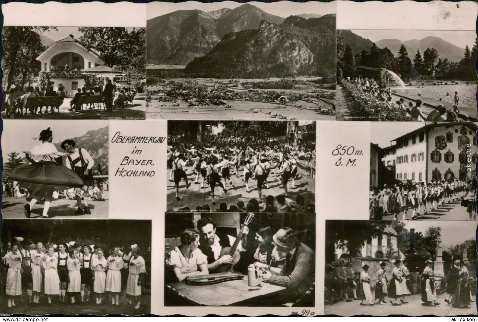 Ansichtskarte Oberammergau Volksfest Mit Tanz Und Musik 1963 - Oberammergau