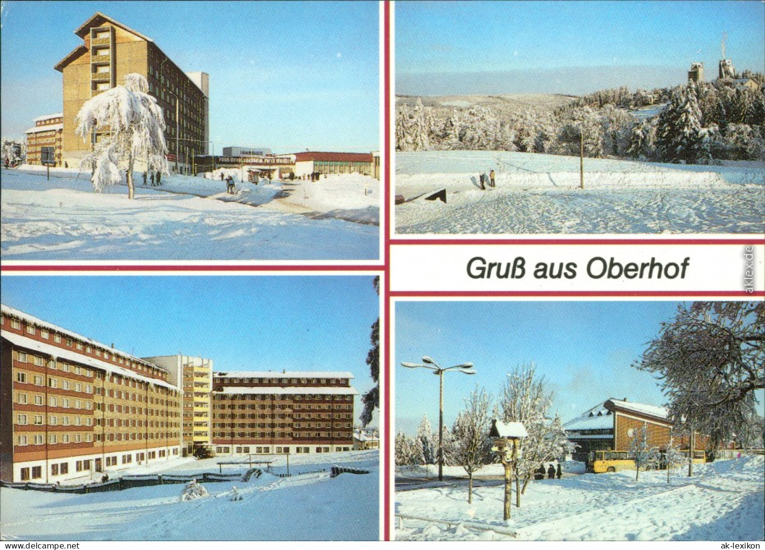 Oberhof (Thüringen) FDGB-Erholungsheim "Fritz Weineck" - Außenansicht 1988 - Oberhof