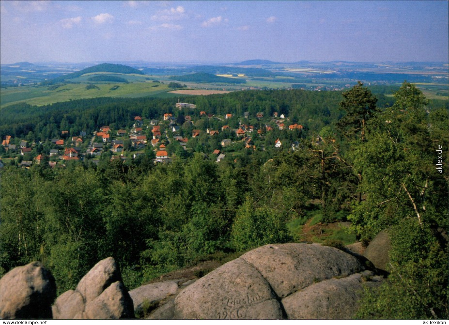 Ansichtskarte Ansichtskarte Jonsdorf Panorama-Ansicht 1995 - Jonsdorf