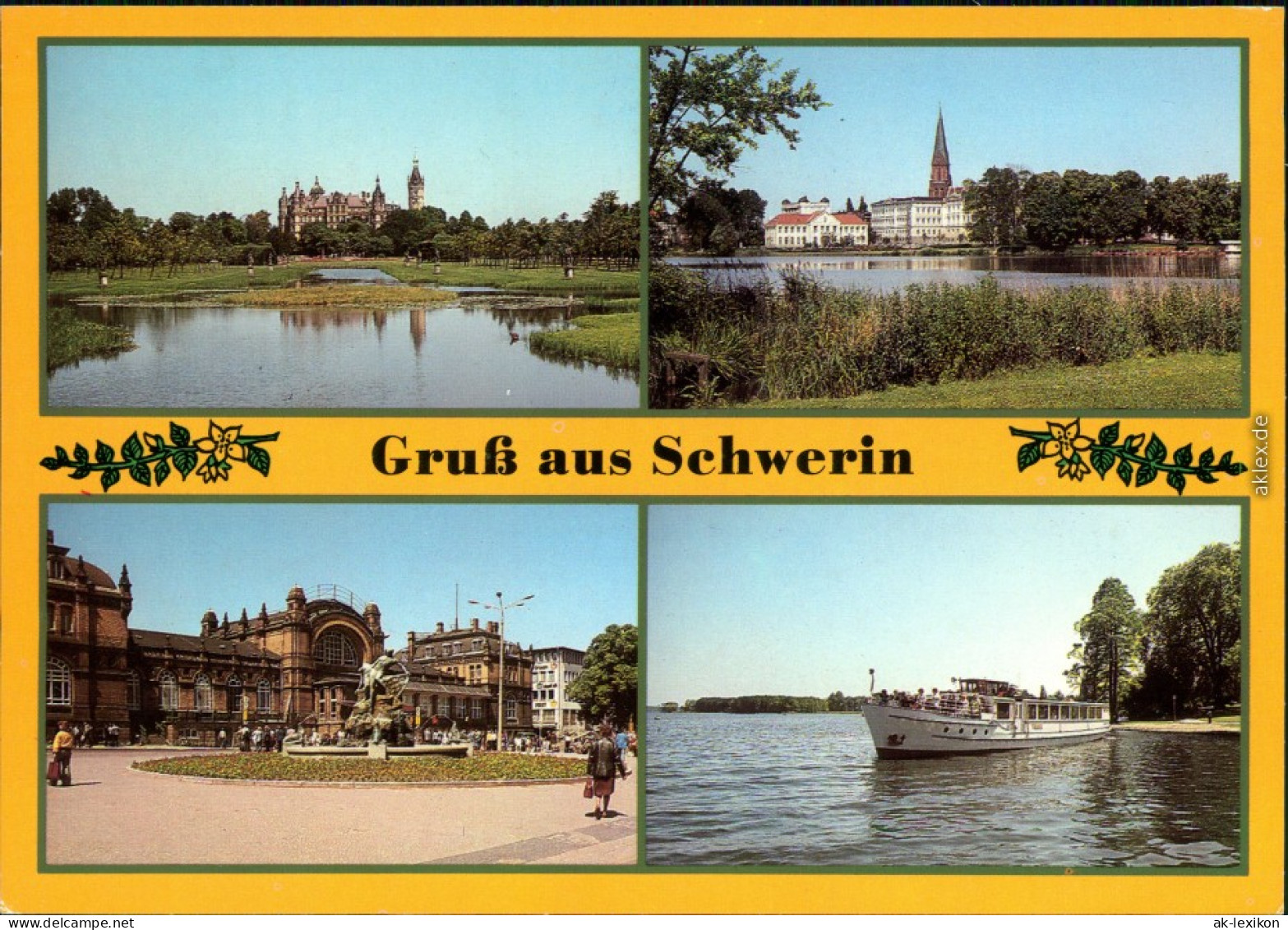 Schwerin   Grunthalplatz, Fahrgastschiff Der Weißen Flotte MS "Vaasa" 1986 - Schwerin