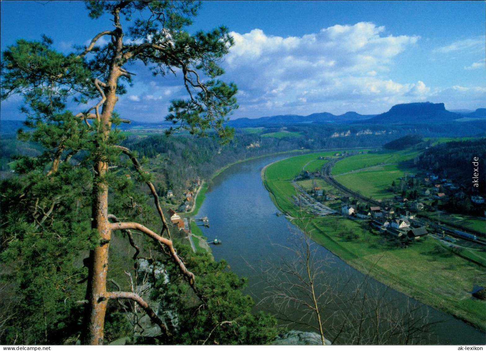 Ansichtskarte Wehlen Blick Von Bastei Auf Das Elbtal, Wehlen 1995 - Rathen