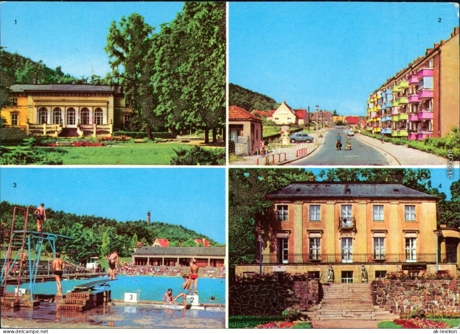 Bad Freienwalde Kurhaus, Beethoven-Straße, Schwimmstadion, Parkrestaurant 1980 - Bad Freienwalde