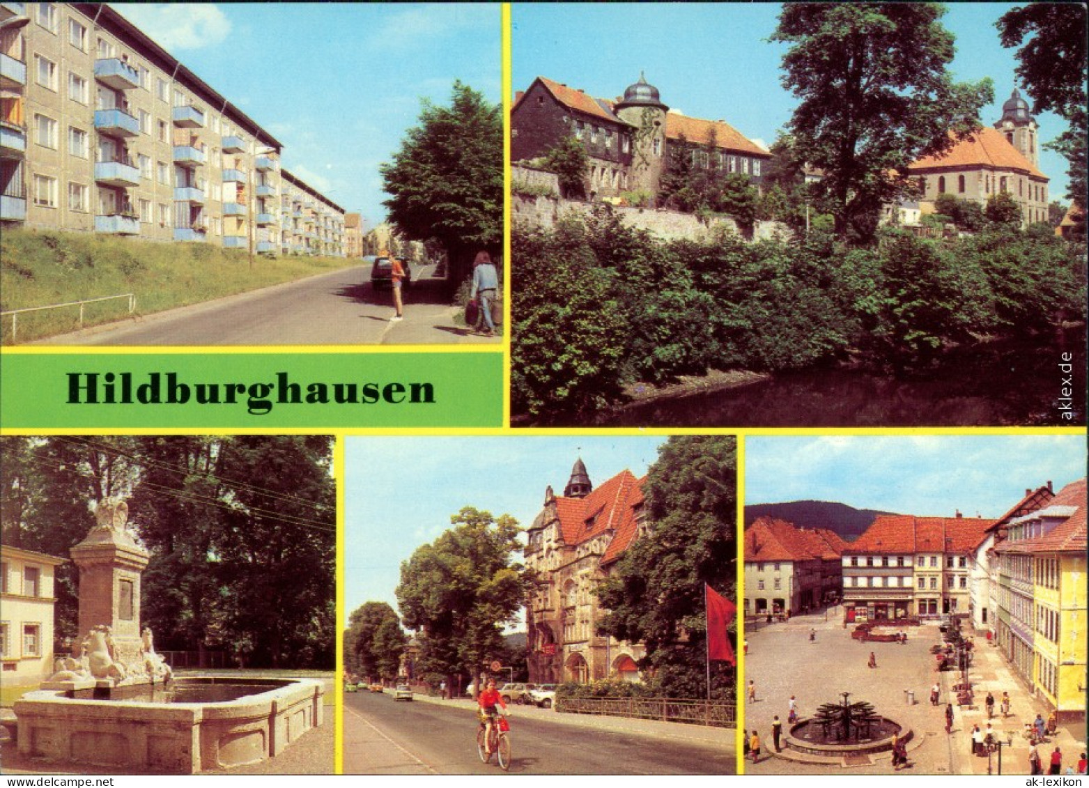 Hildburghausen Neubaugebiet, An Der Alten Stadtmauer Leninallee Markt 1981 - Hildburghausen