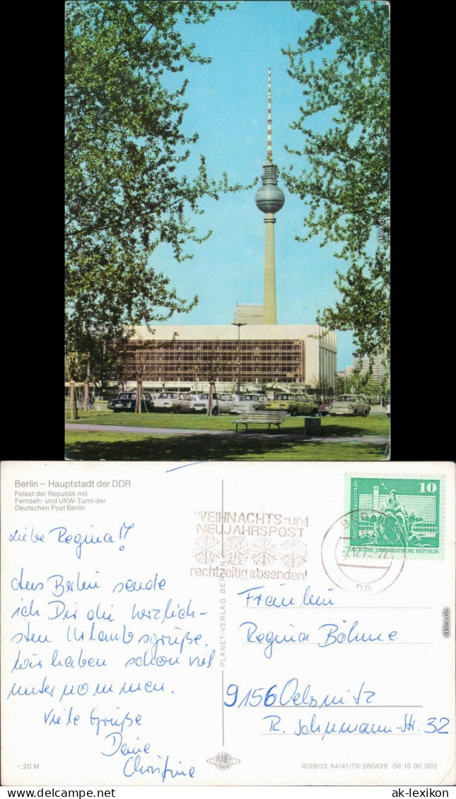 Mitte-Berlin Großer Stern - Platz Der Republik, Fernsehturm 1976 - Mitte