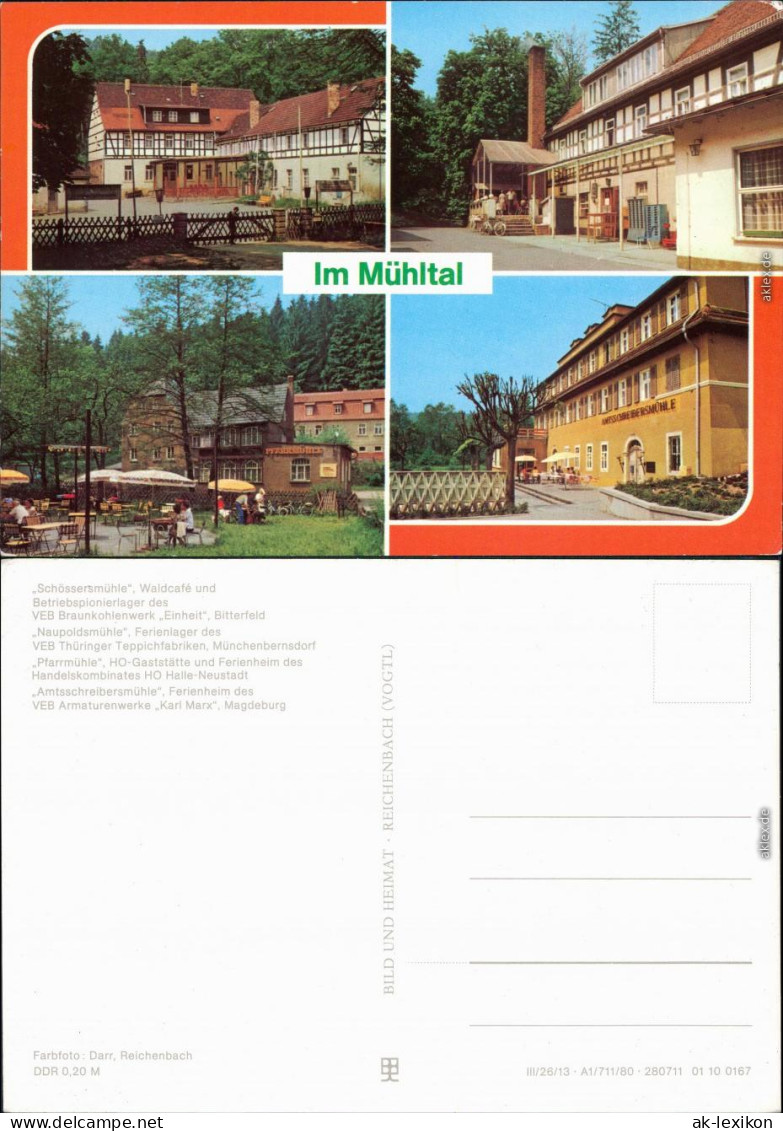 Mühltal Schössersmühle, Naupoldsmühle, Pfarrmühle, Amtsschreibersmühle 1980 - Autres & Non Classés