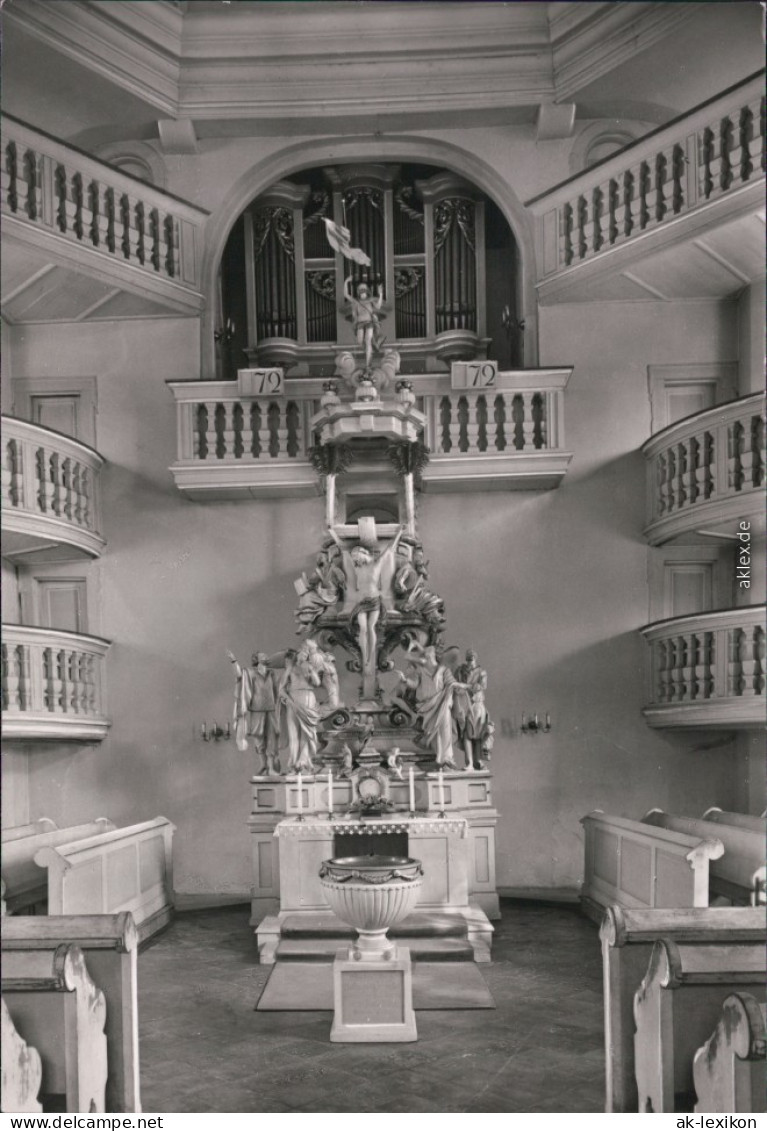 Ansichtskarte Carlsfeld-Eibenstock Trinitatiskirche: Altar 1984 - Eibenstock