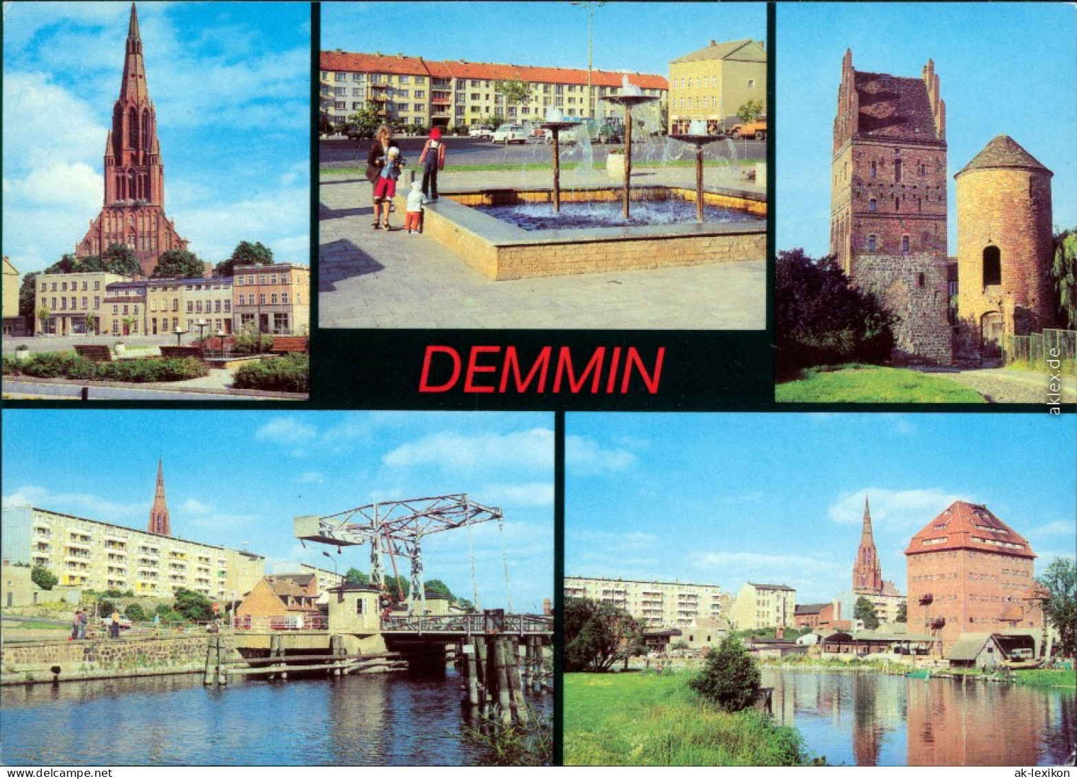 Ansichtskarte Demmin Markt Und Zugbrücke über Die Peene, An Der Peene 1981 - Demmin