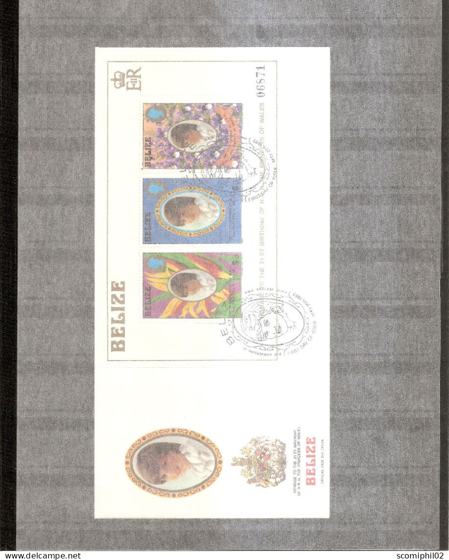 Belize - Lady Di (  FDC De 1982 à Voir) - Belize (1973-...)