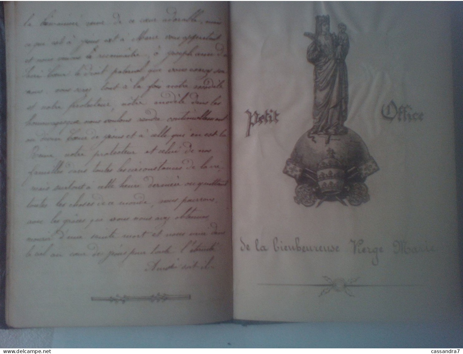 Carnet Ancien D'Elisabeth Sainte-Marie Moissac Religieux  De 8 Septembre 8 Octobre Litanies Chapelet Psaume XIX Amende.. - Unclassified