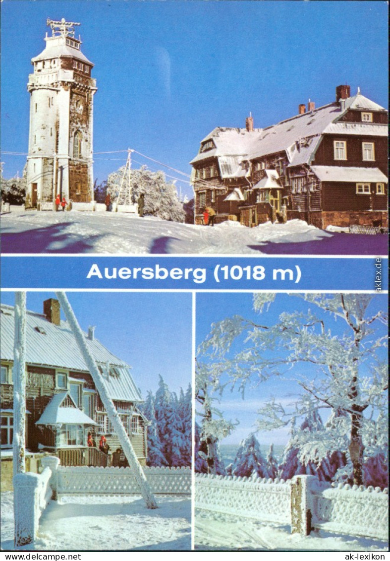 Ansichtskarte Eibenstock Aussichtsturm Auersberg 1980 - Eibenstock