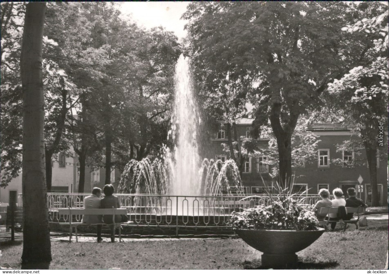 Ansichtskarte Oberwiesenthal Springbrunnen Am Markt 1980 - Oberwiesenthal