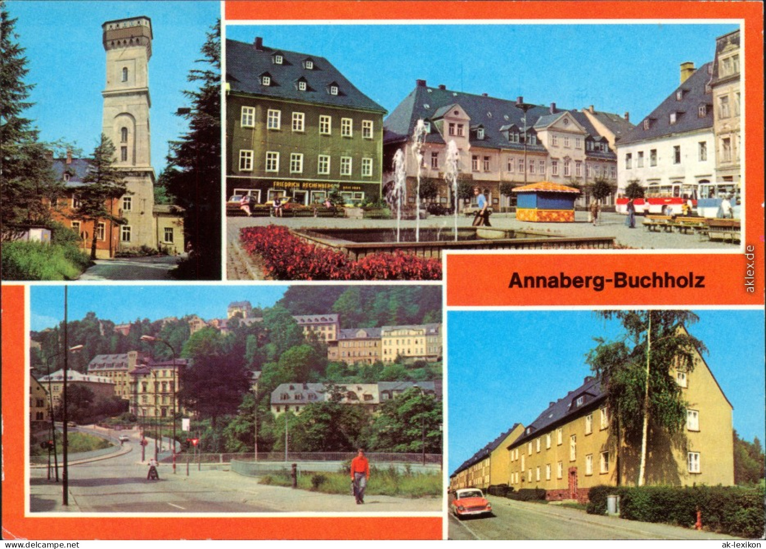 Annaberg-Buchholz Pöhlberg, Markt Friedrich-Engels-Straße 1979 - Annaberg-Buchholz