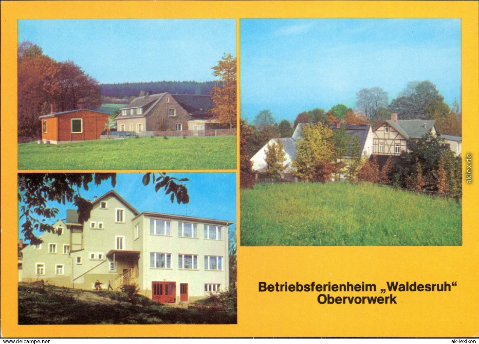 Obervorwerk-Lengefeld (Erzgebirge) Betriebsferienheim Waldsruh 1980 - Lengefeld