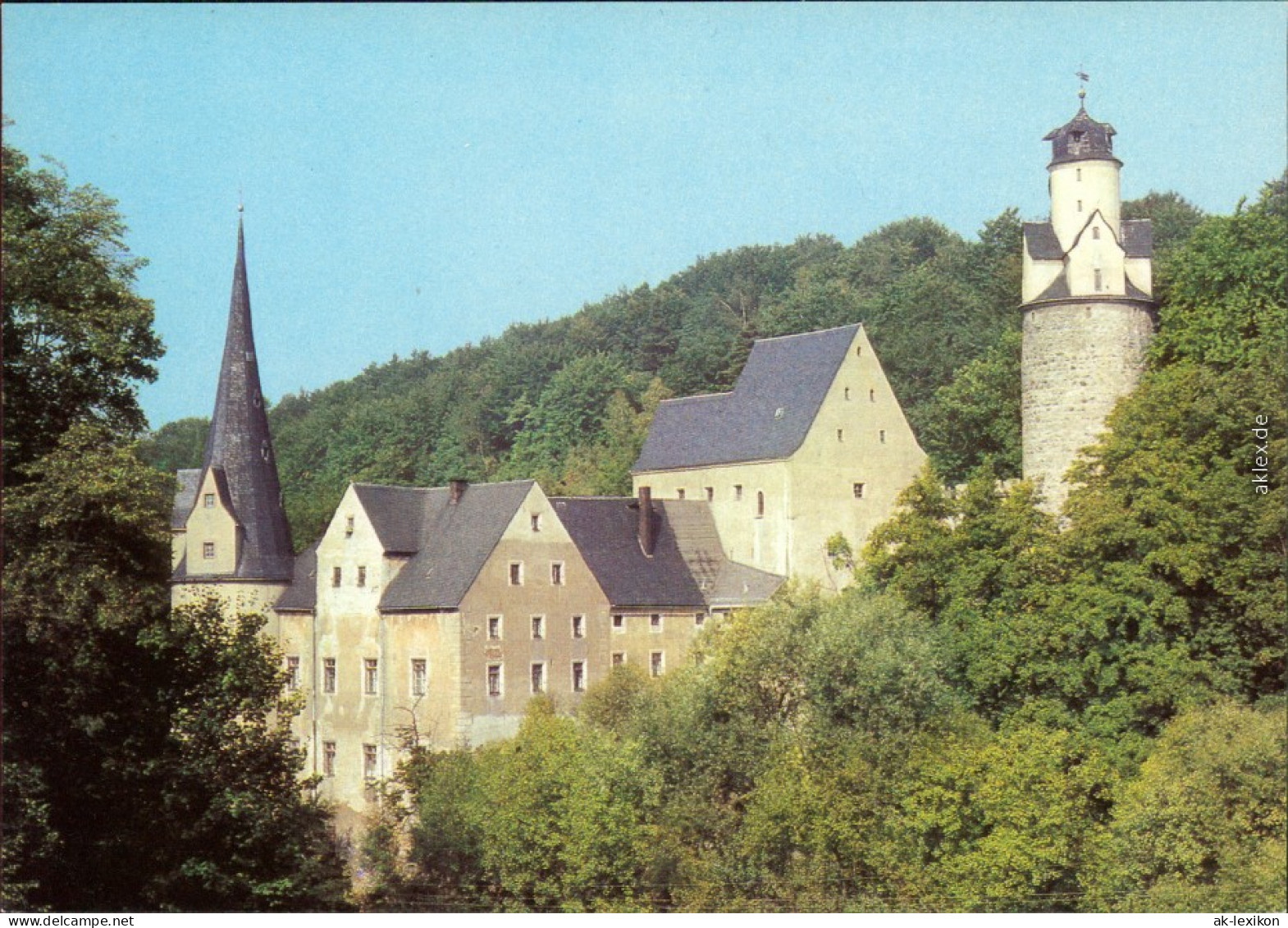 Stein (Zwickauer Mulde)-Hartenstein (Sachsen) Burg Stein / Schloss Stein 1983 - Hartenstein